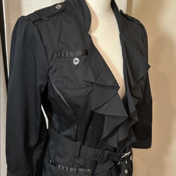 WHBM Ruffle Front Jacket. - Picture 5 of 15